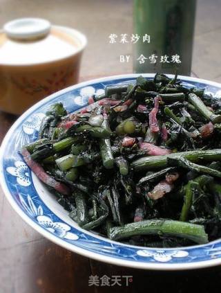 紫菜炒肉的做法