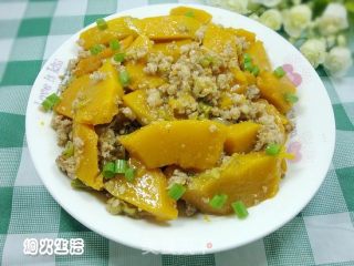 家常小菜——肉末南瓜的做法