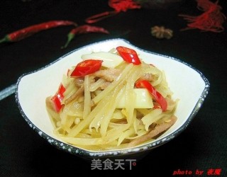 家常菜——土豆丝炒肉的做法