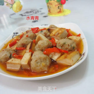 肉丸配豆腐的做法