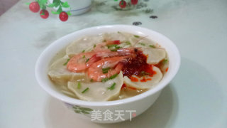 虾味饺子面