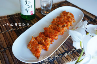 １５分钟完成韩式泡菜饼／辣白菜饼的做法