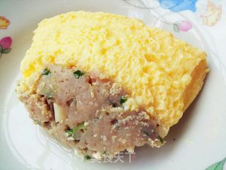 肉饼蒸蛋的做法