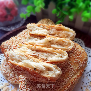 香葱油酥烧饼的做法