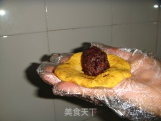 芝麻南瓜豆沙饼的做法步骤：6