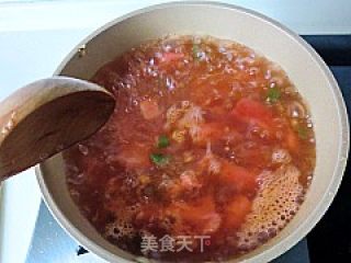 西红柿豆腐汤的做法步骤：6