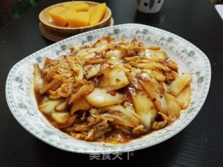 酸辣炒白菜的做法