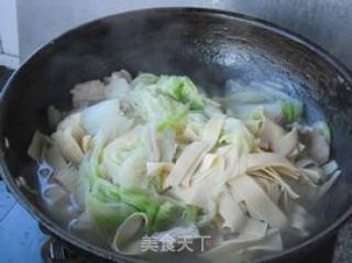 大白菜炖干豆腐的做法步骤：11