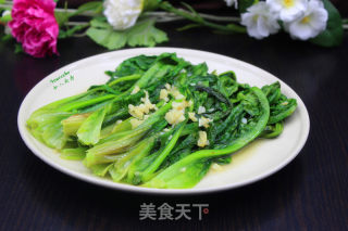 蒜蓉炒油麦菜的做法