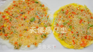 金银蛋卷炒饭的做法步骤：12