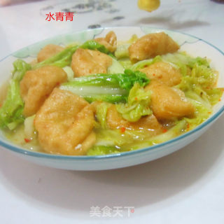 油豆腐煮白菜的做法