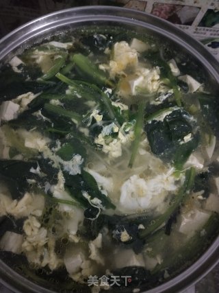 菠菜鸡蛋汤的做法