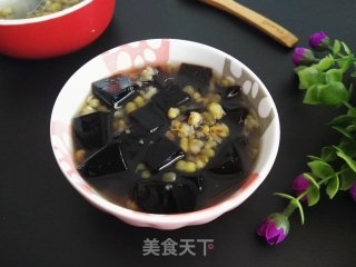 绿豆沙龟苓膏的做法