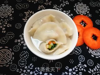 #团圆饭#胡萝卜豆干青菜素饺的做法