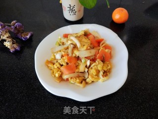 鸡蛋炒蘑菇的做法