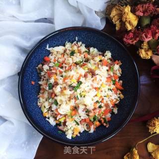 火腿炒饭的做法