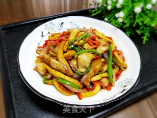 肉片炒豆干的做法