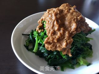 麻酱蒜泥拌菠菜的做法