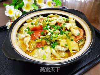 酸菜滑肉煲的做法