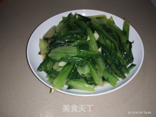 清炒油麦菜的做法