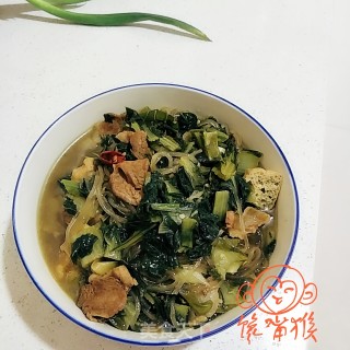 肉炖小白菜的做法