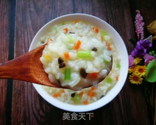 胡萝卜香菇芹菜粥的做法