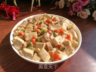 蘑菇烧豆腐的做法