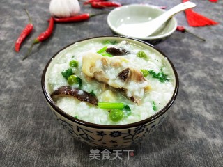 香菇豌豆滑鸡粥的做法