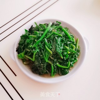 炒菠菜的做法