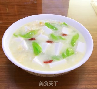 丝瓜豆腐汤的做法