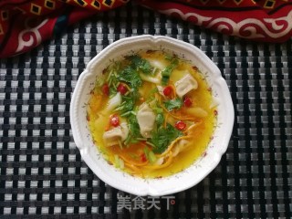 虫草花鸡汤小馄饨的做法