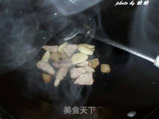 小白菜炒肉的做法步骤：5