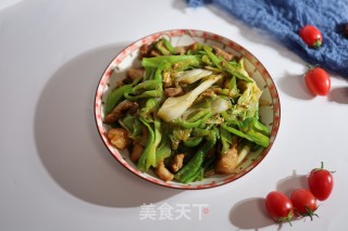 青椒白菜炒肉片的做法