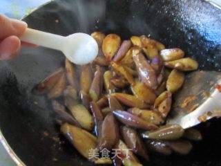 豆瓣酱炒茄子的做法步骤：8