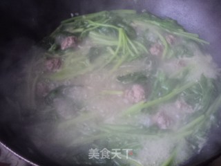 牛肉菠菜粉丝汤的做法步骤：8