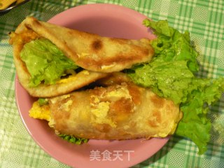 鸡蛋灌饼的做法步骤：15