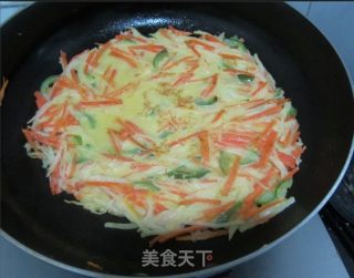 胡萝卜土豆丝鸡蛋煎饼的做法步骤：11