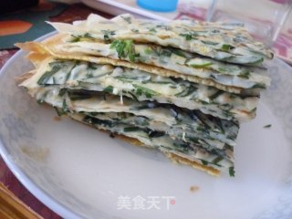 韭菜鸡蛋饼的做法步骤：13