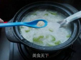 丝瓜瘦肉粥的做法步骤：7