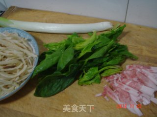 肉丝烩饼的做法步骤：2