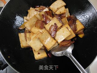 腊肉千叶豆腐的做法步骤：6