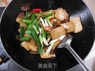 腊肉千叶豆腐的做法步骤：7