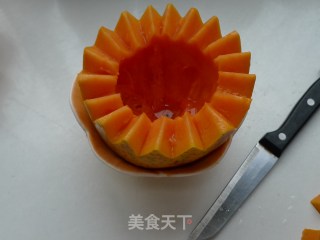 银耳豆浆木瓜饮的做法步骤：12