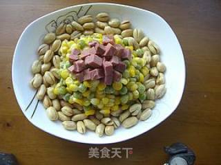 花生玉米牛肉拼盘的做法步骤：7