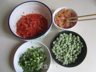 鸡肉泡菜炒饭的做法步骤：2