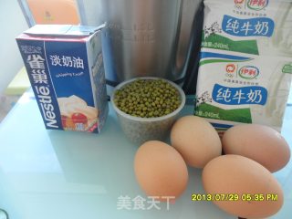 绿豆冰淇淋简易（豆浆机版)的做法步骤：2