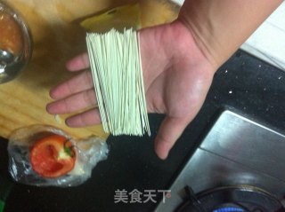 宝宝辅食-娃娃菜番茄面的做法步骤：7