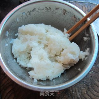 糯饭腊肉海苔卷的做法步骤：2