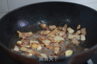 大扁豆炒五花肉的做法步骤：5