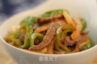 泡菜青椒牛肉丝的做法步骤：10